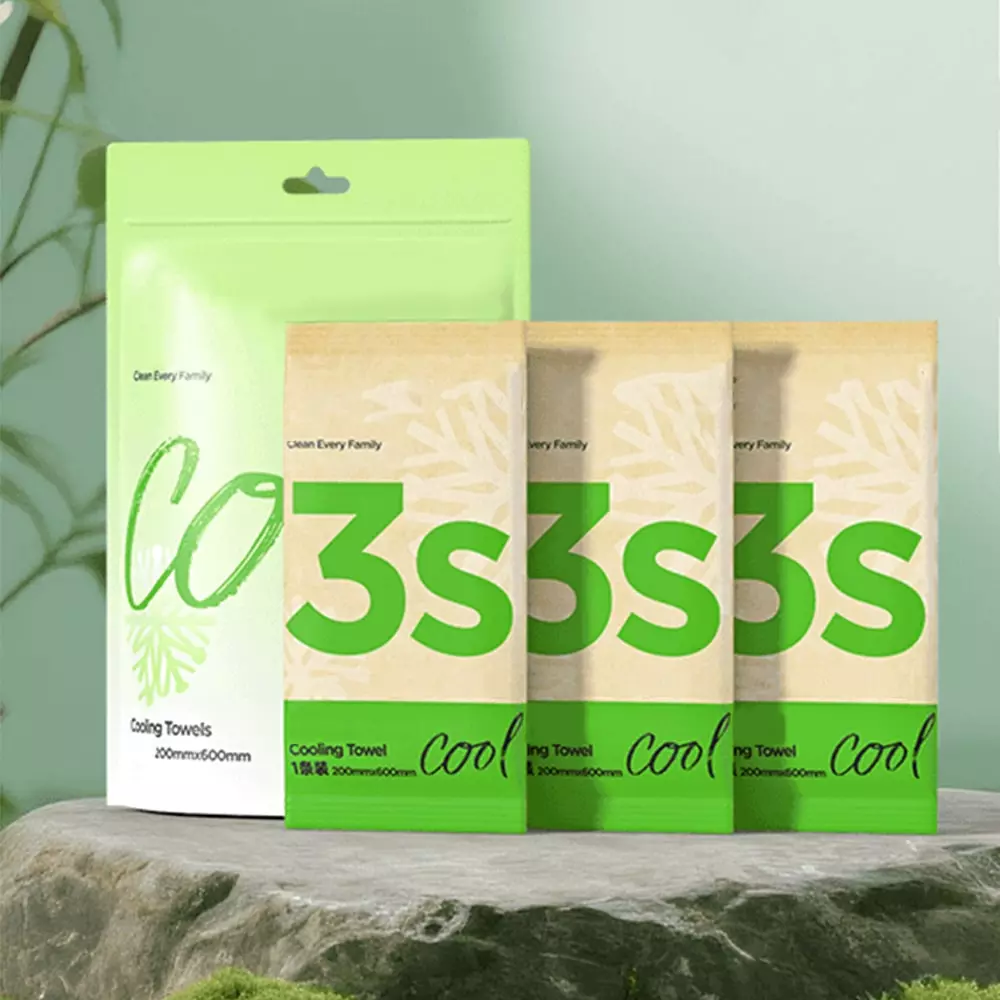 Toalhas de resfriamento verde